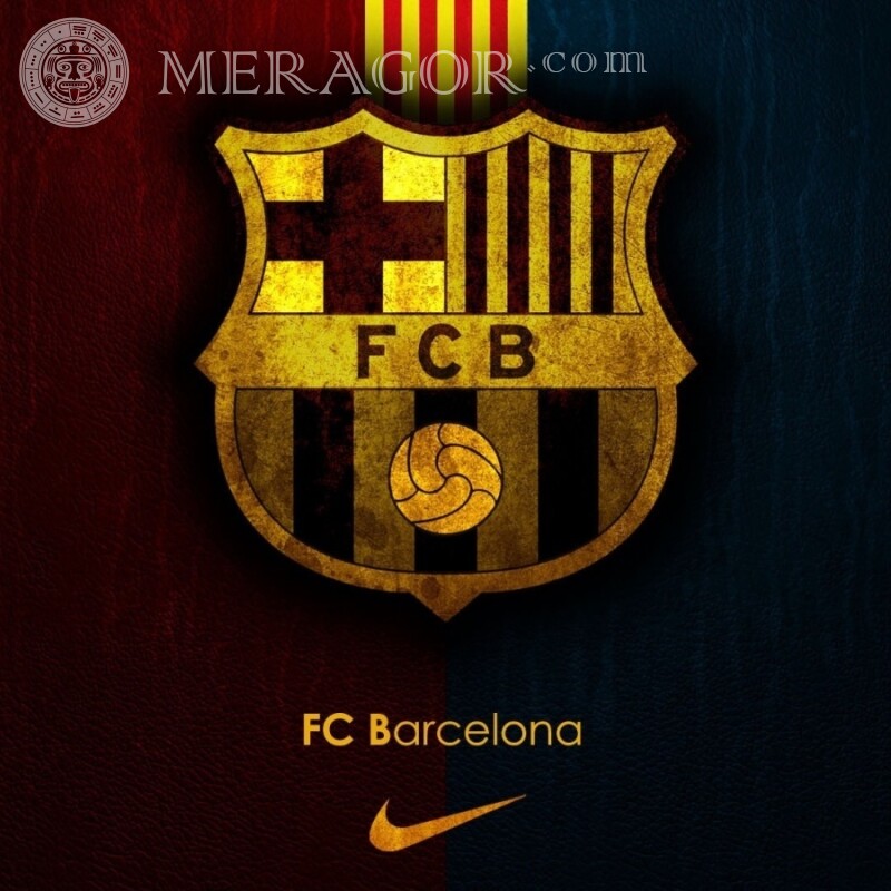 Логотип клуба Барселона на аву скачать Emblemas do clube Sport Logos
