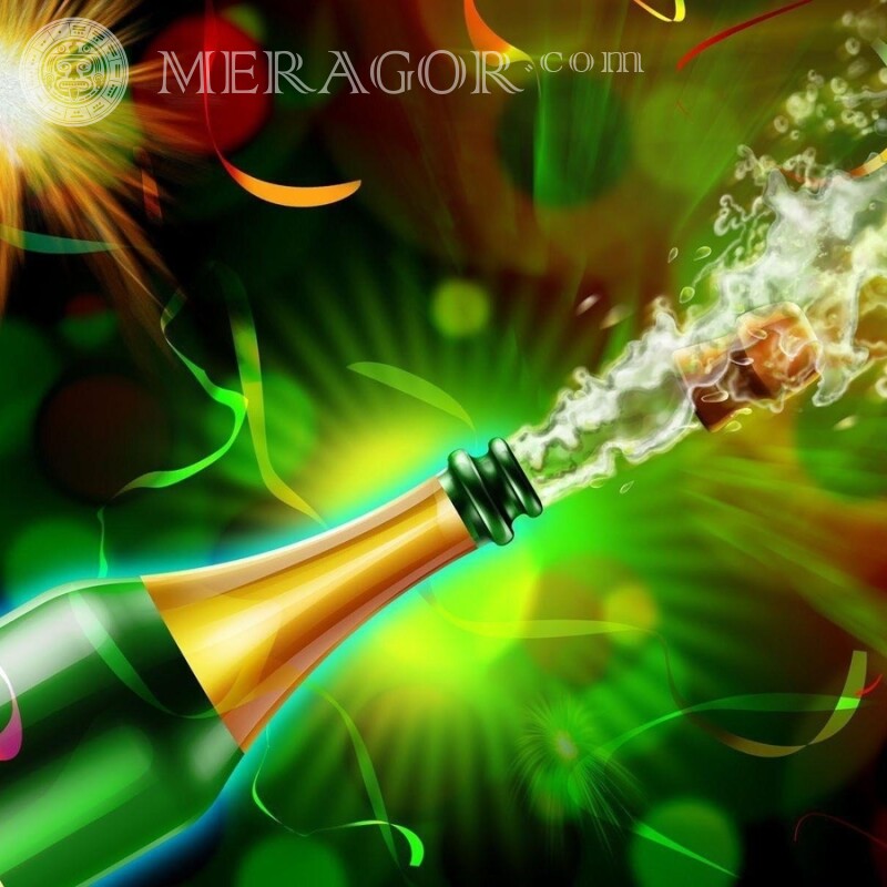 Descargar imagen de champagne Fiesta Flores