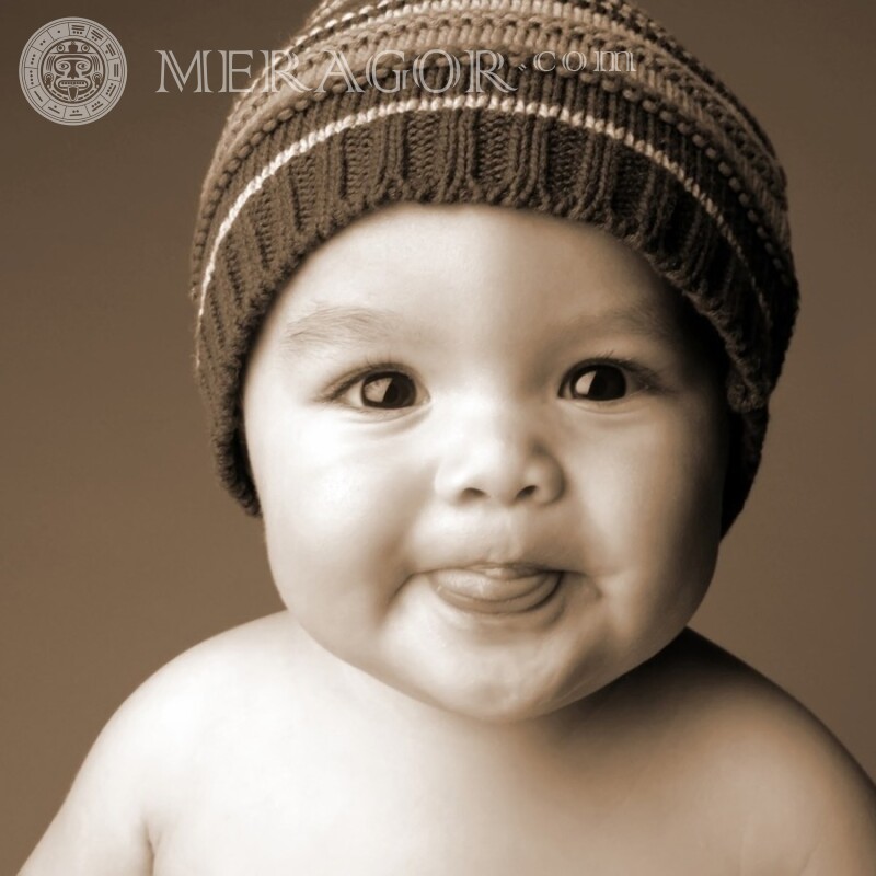 Visage de bébé télécharger la photo sur l'avatar Infantiles Pour VK Visages, portraits
