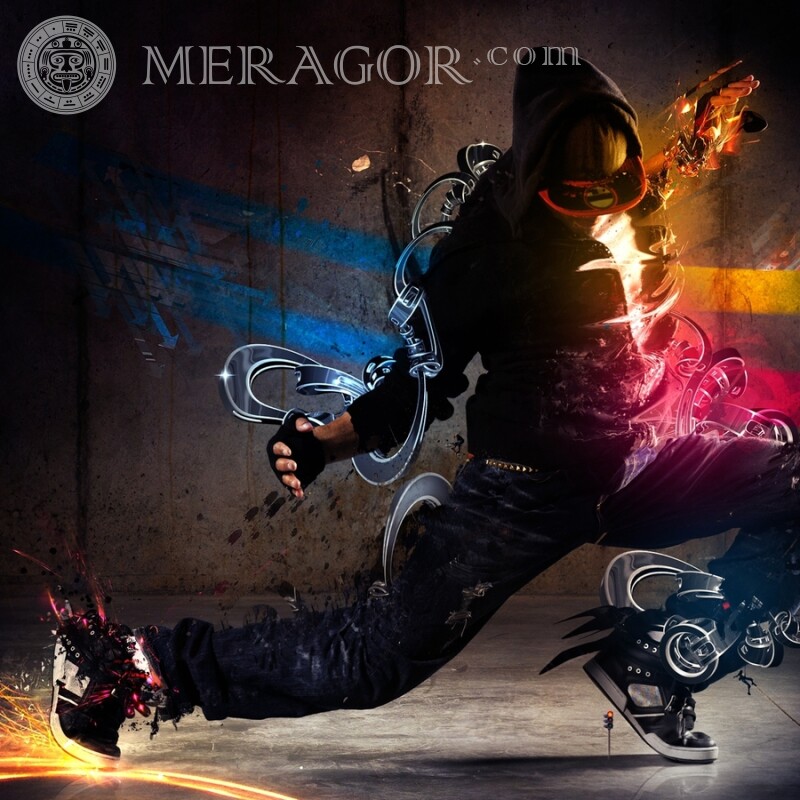 Ninja abstract picture on avatar download Abstraction