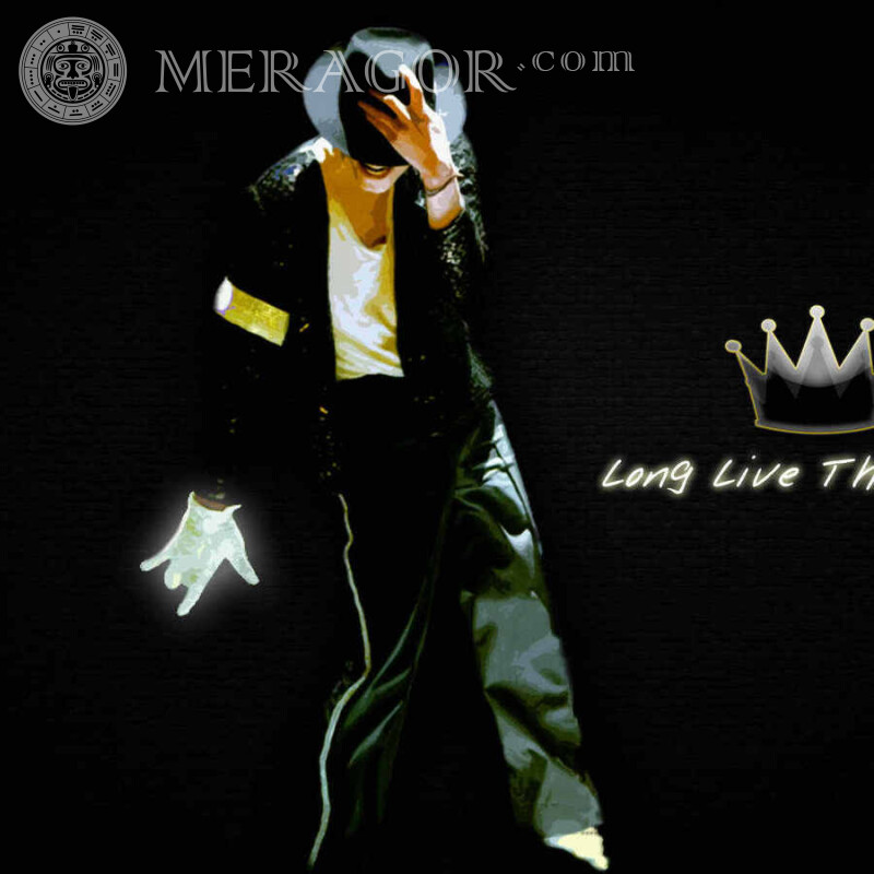 Танцующий Майкл Джексон рисунок на аву Аніме, малюнок Знаменитості Музиканти, Танцюристи