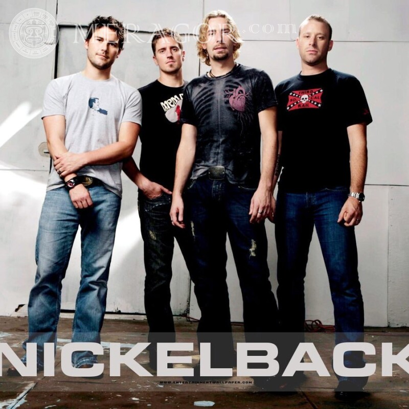 Музыканты Nickelback на аву Musiciens, danseurs Hommes Célébrités