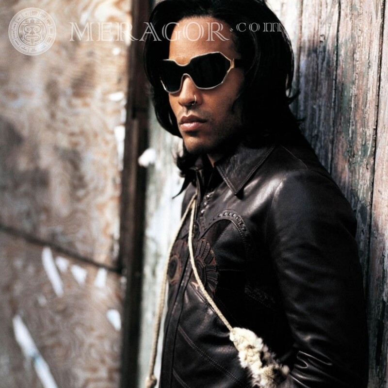 Lenny Kravitz in glasses photo on the profile picture Musicians, Dancers In glasses Faces, portraits Men