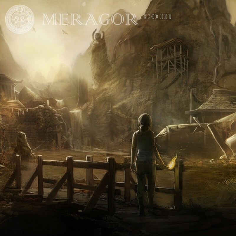 Bild aus dem Spiel Lara Croft auf dem Avatar kostenloser Download Lara Croft Alle Spiele