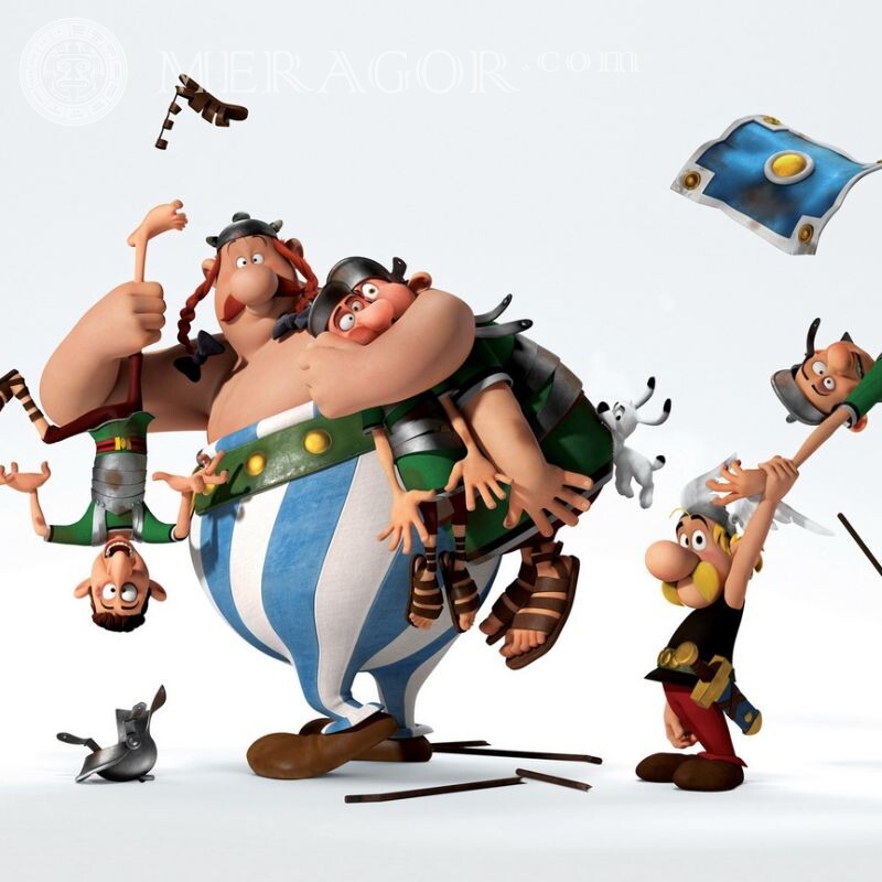 Asterix y Obelix en avatar Caricaturas