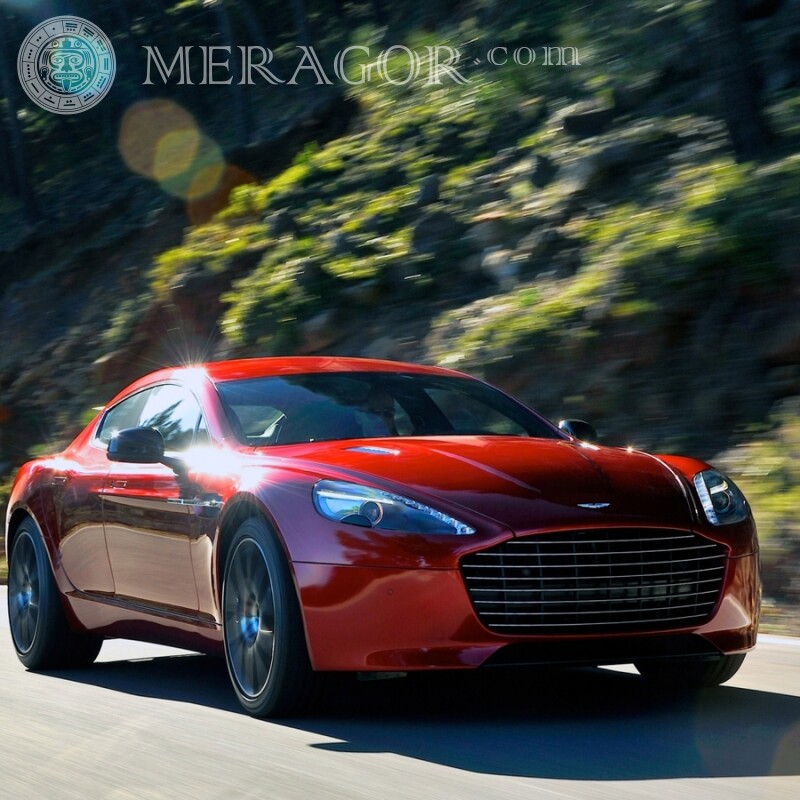 Télécharger la photo de la voiture de sport Aston Martin | 0 Les voitures Rouges Transport