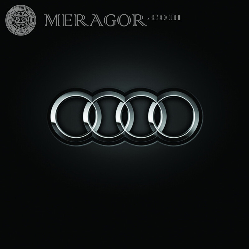 Laden Sie das Audi-Logo für einen Mann herunter Logos Autoembleme Autos