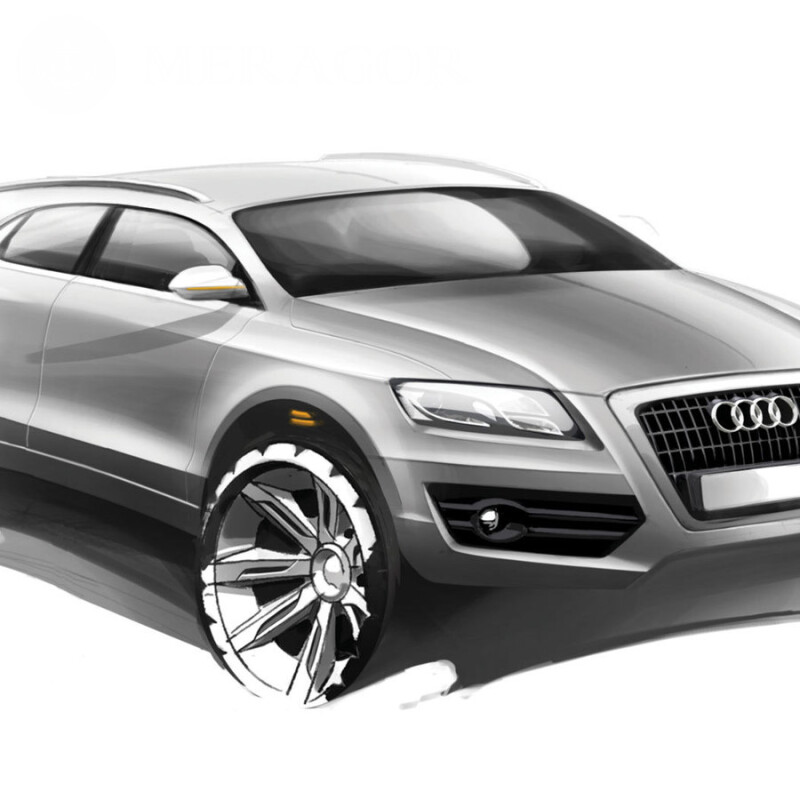 Download drawing Audi Cars Transport