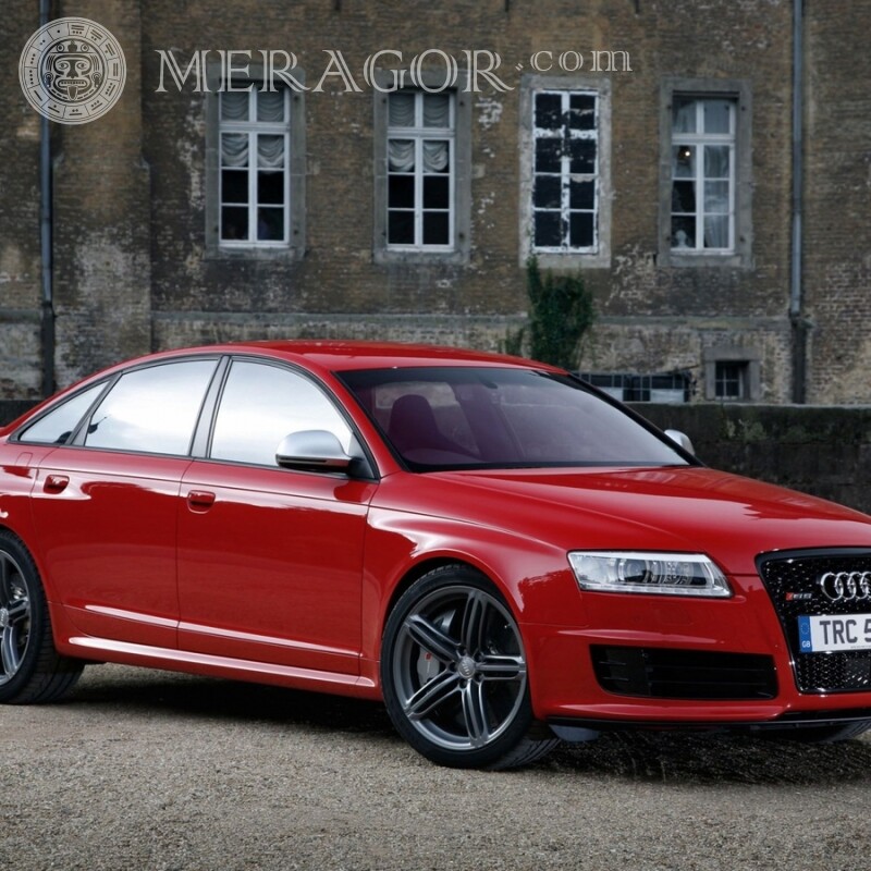 Audi скачати картинку на аватарку Інстаграм Автомобілі Червоні Транспорт