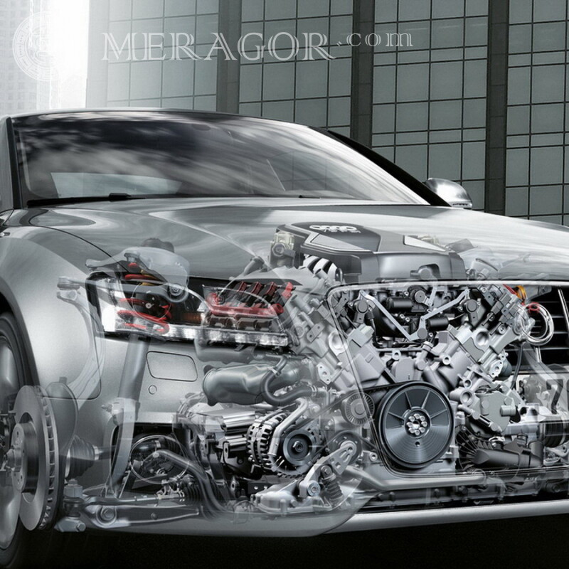 Картинку Audi скачати на аватар мужику Автомобілі Абстракції Транспорт