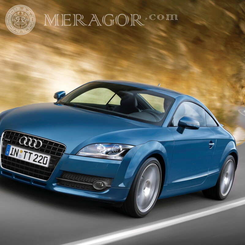 Картинка на профіль потужний Audi скачати фотку Автомобілі Синій Транспорт