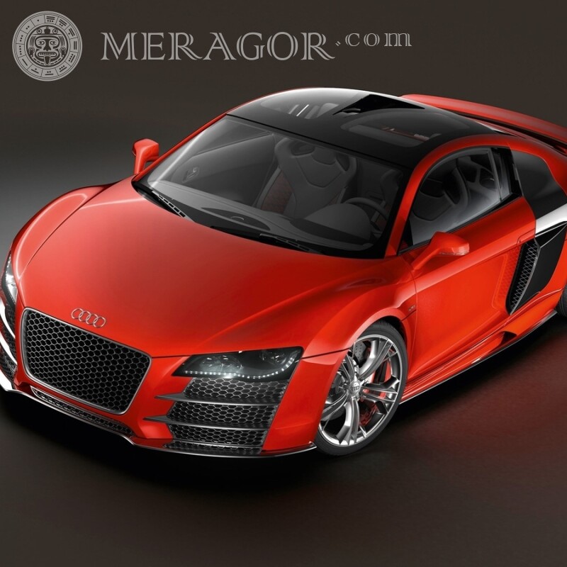Descargar portada de perfil foto de Audi Autos Rojos Transporte