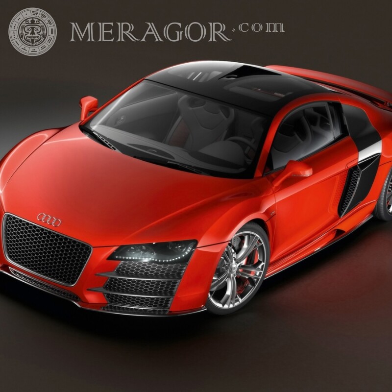 Фотографія крутий Audi на аватар дівчині Автомобілі Червоні Транспорт