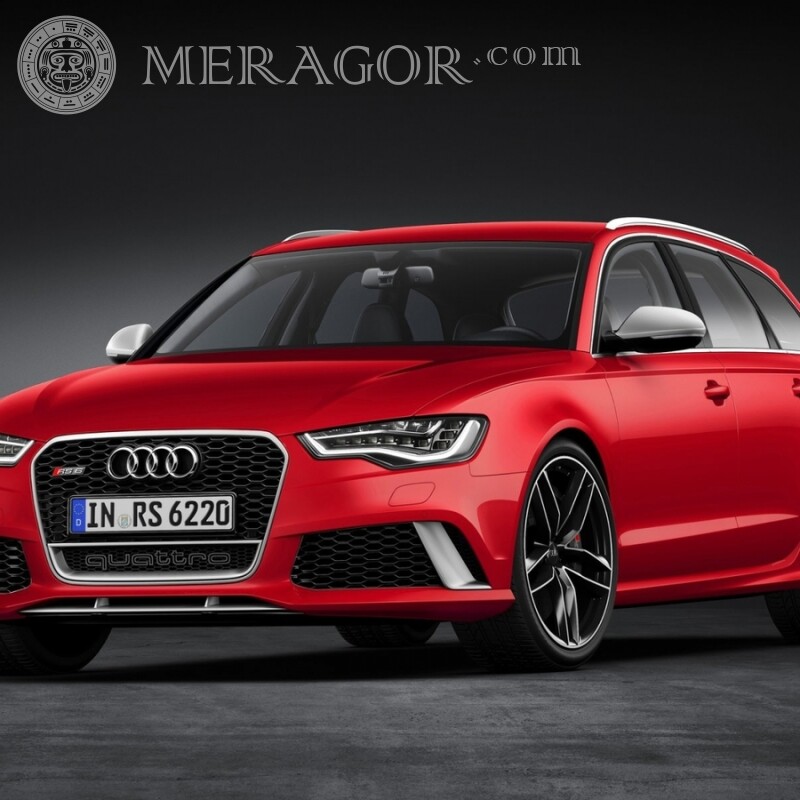 Descarga de imágenes de Audi en avatar para Guy WatsApp Autos Rojos Transporte