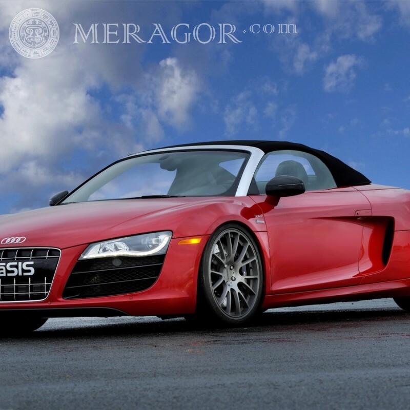 Швидкий Audi фото на аватар для дівчини Автомобілі Червоні Транспорт