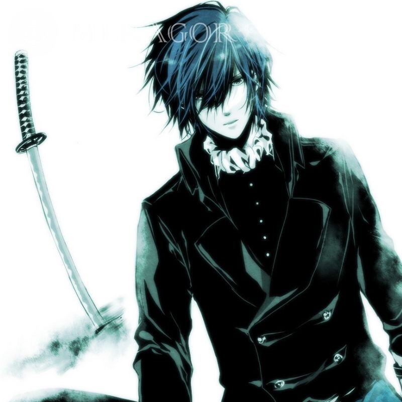 Anime Kerl Bild für Profil Anime, Zeichnung Jungen  Mit Waffe