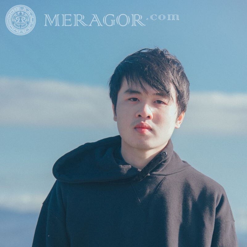Простое фото портрет для аватара киргиз казах Парни Азиаты Лица, портреты