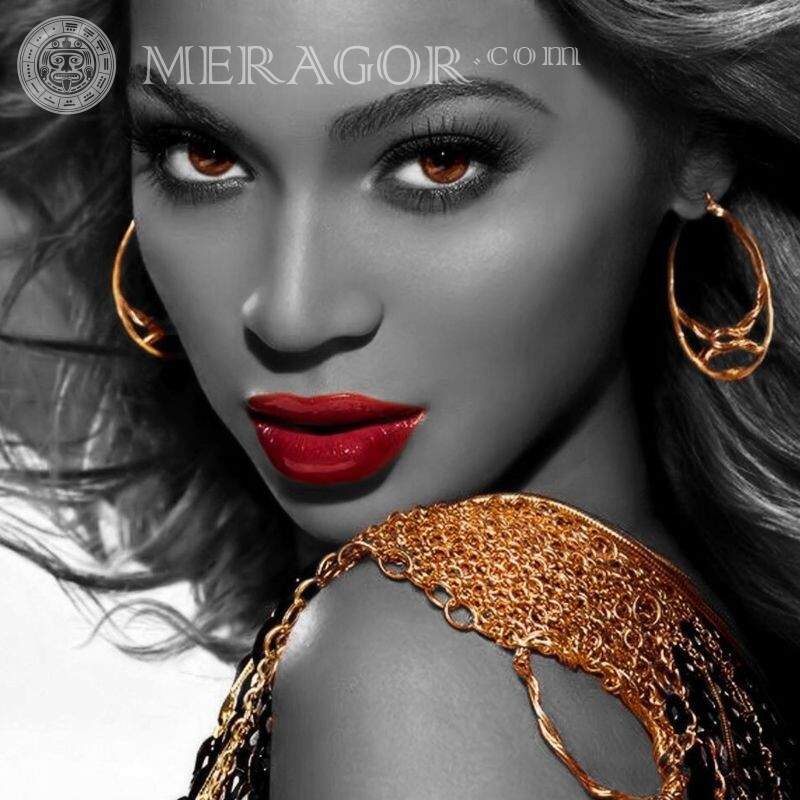 Glamouröser Avatar mit Beyonce Gesichter, Porträts Glamourös Mädchen