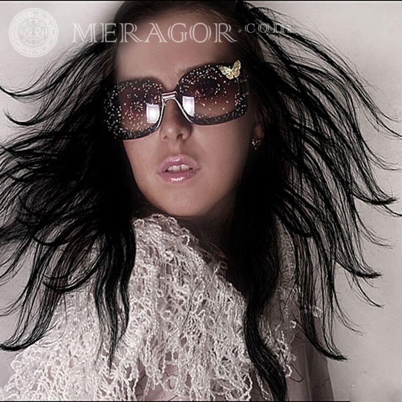 Glamorous icon Brunette Brunettes In glasses Glamorous