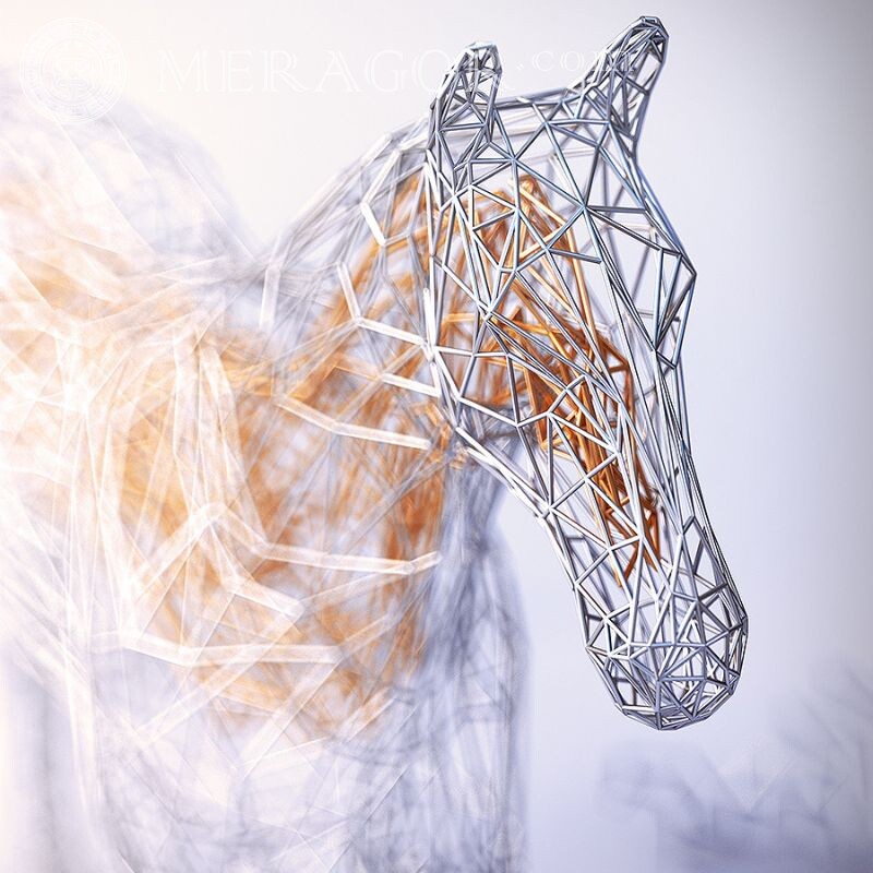 Avatars de chevaux inhabituels Chevaux Abstraction