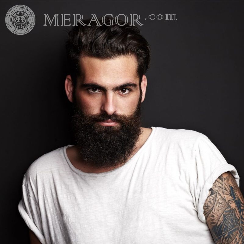 Handsome guys with a beard photo | 0 Bearded Faces, portraits Faces of guys Faces of men