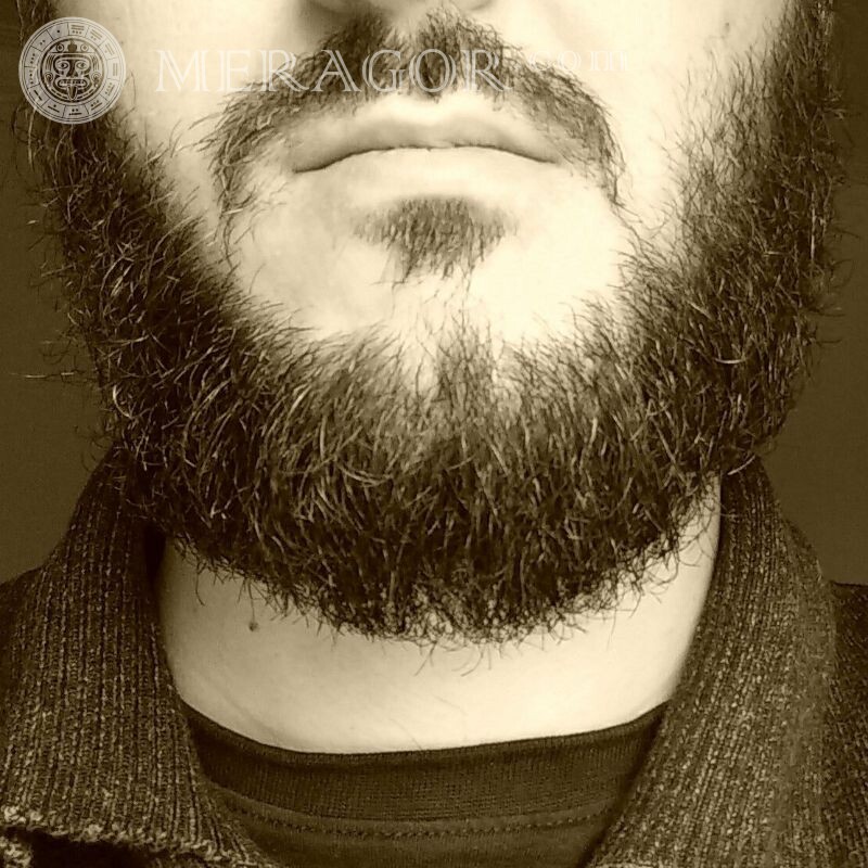 Muslim beard for icon Without face Men Simple