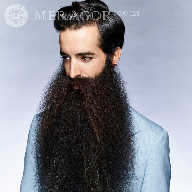 Barba muito comprida no avatar Barbudo Pessoa, retratos Rapazes Homens