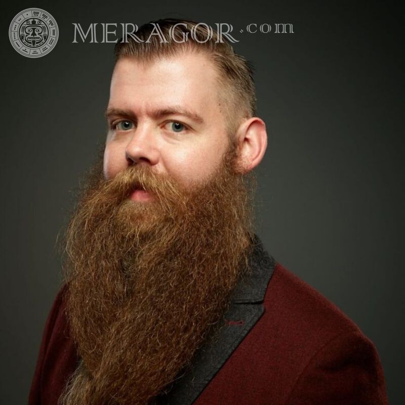 Foto de homem russo com barba na foto do perfil Barbudo Pessoa, retratos Rostos de rapazes Rostos de homens