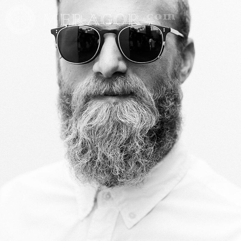 Чоловік з бородою фотографія на аватар Бородати В окулярах Людина, портрети Обличчя хлопців