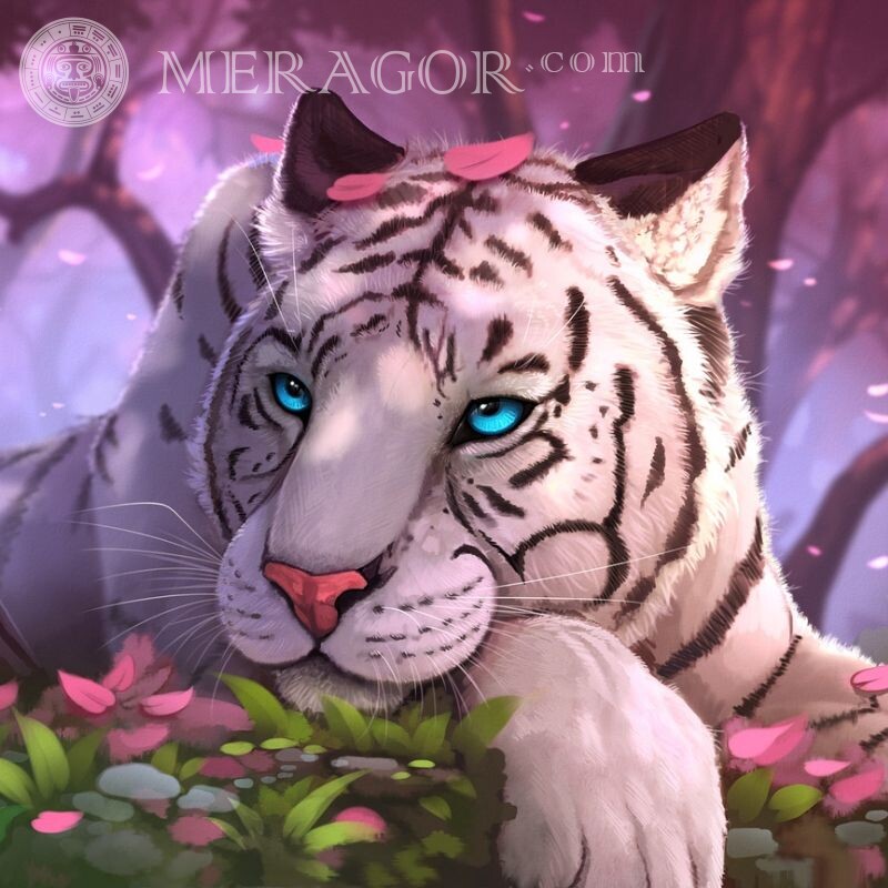 Descargar imagen con tigre en avatar Tigres