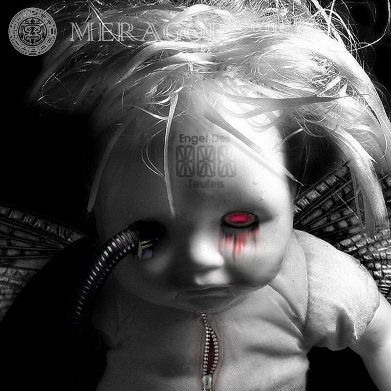 Download scary avatar with doll Scary