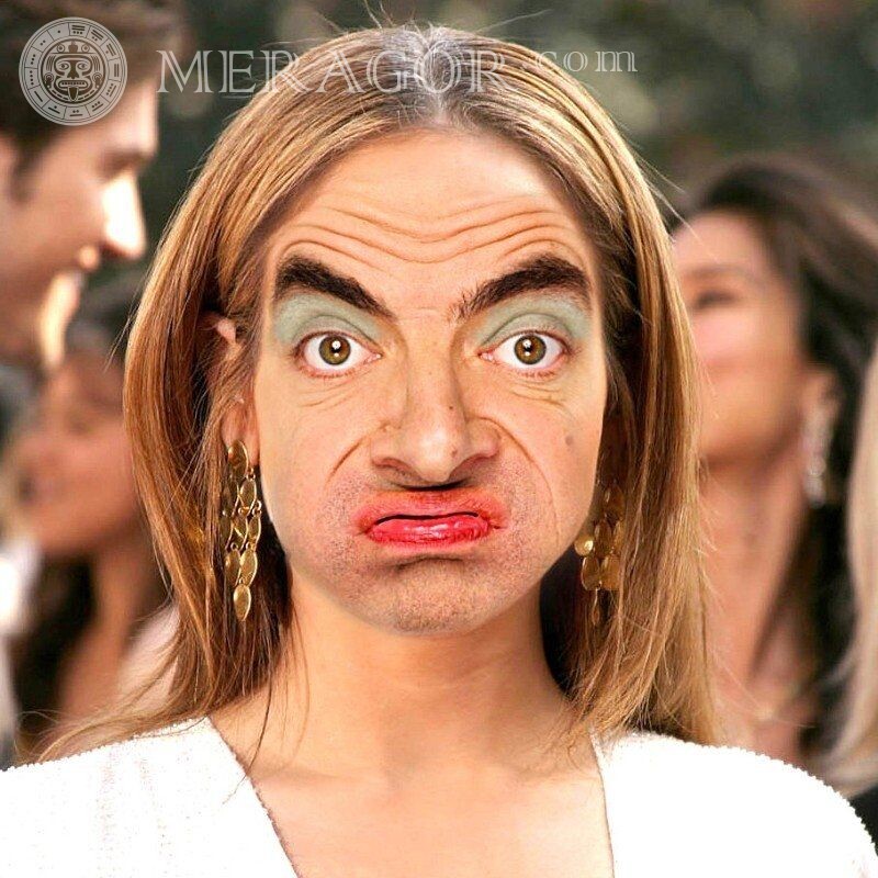 Mr Bean is a woman Avatar Ugly Faces, portraits Funny
