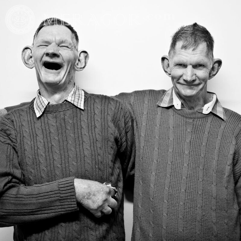 Foto de gêmeos feios no avatar Feio Homens Engraçados