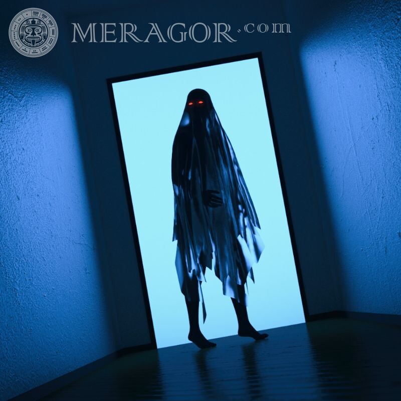 Beängstigendes Silhouettebild für Avatar Beängstigend
