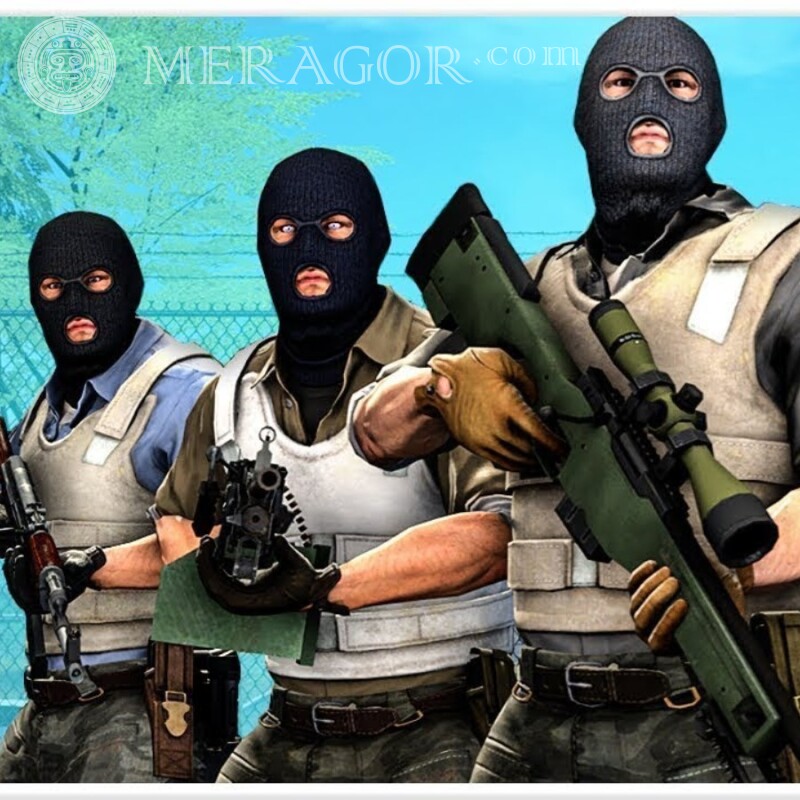 Картинка Стандофф 2 три терориста Standoff Всі ігри Counter-Strike