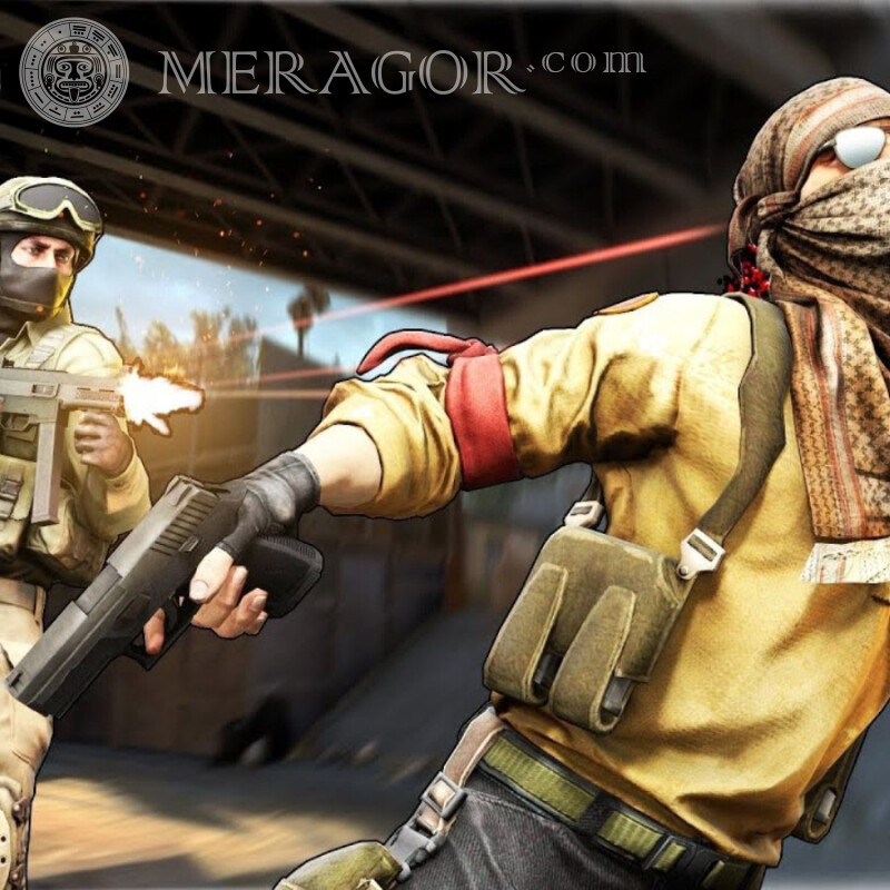 Картинка Стандофф 2 полицейский убивает террориста Standoff Все игры Counter-Strike