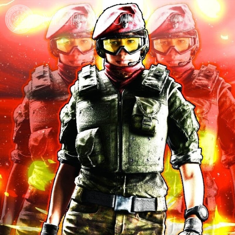 Картинка Стандофф 2 крутой красный полицейский  Standoff Все игры Counter-Strike