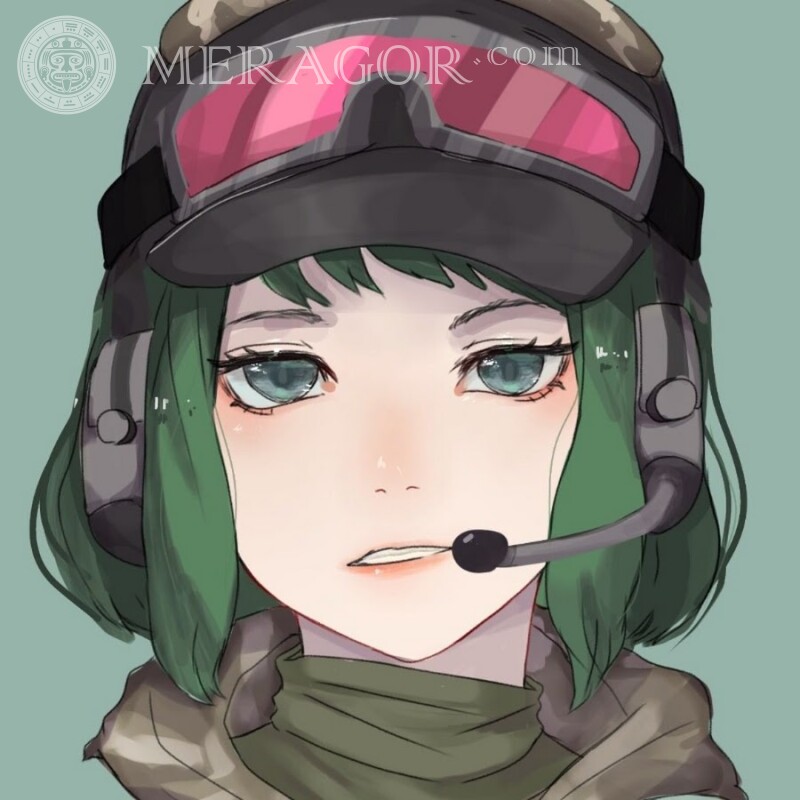 Девушка в шлеме с рацией картинка на аватарку  Standoff Все игры Counter-Strike