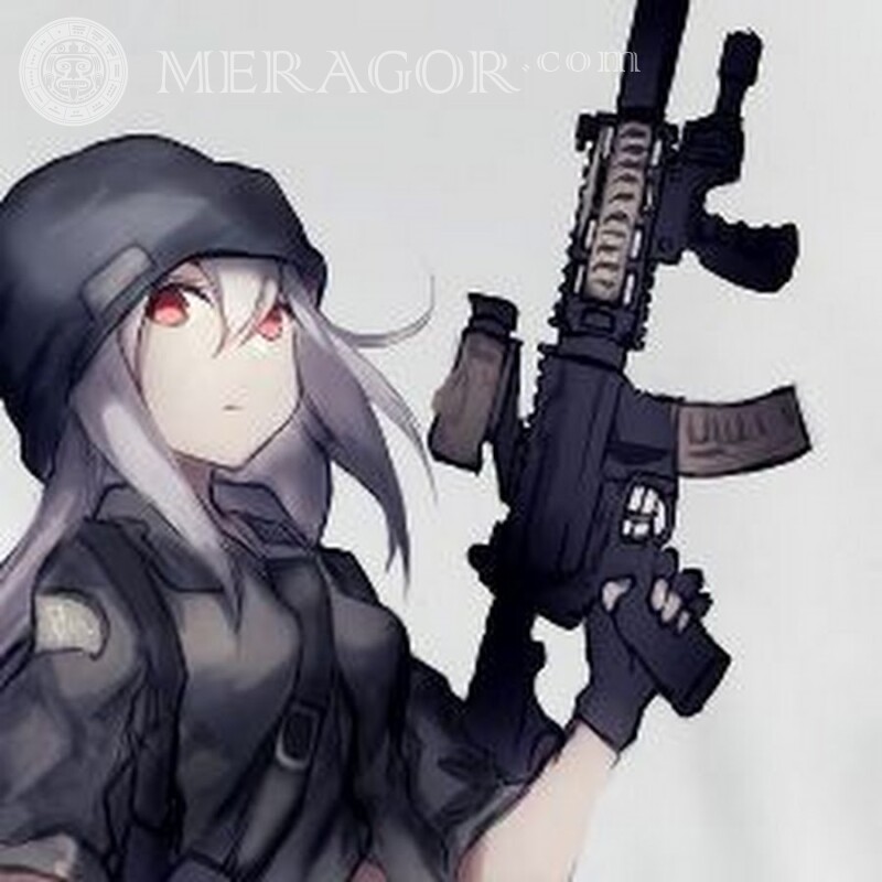 Дівчина зі зброєю картинка на аватарку Стандофф Standoff Всі ігри Counter-Strike