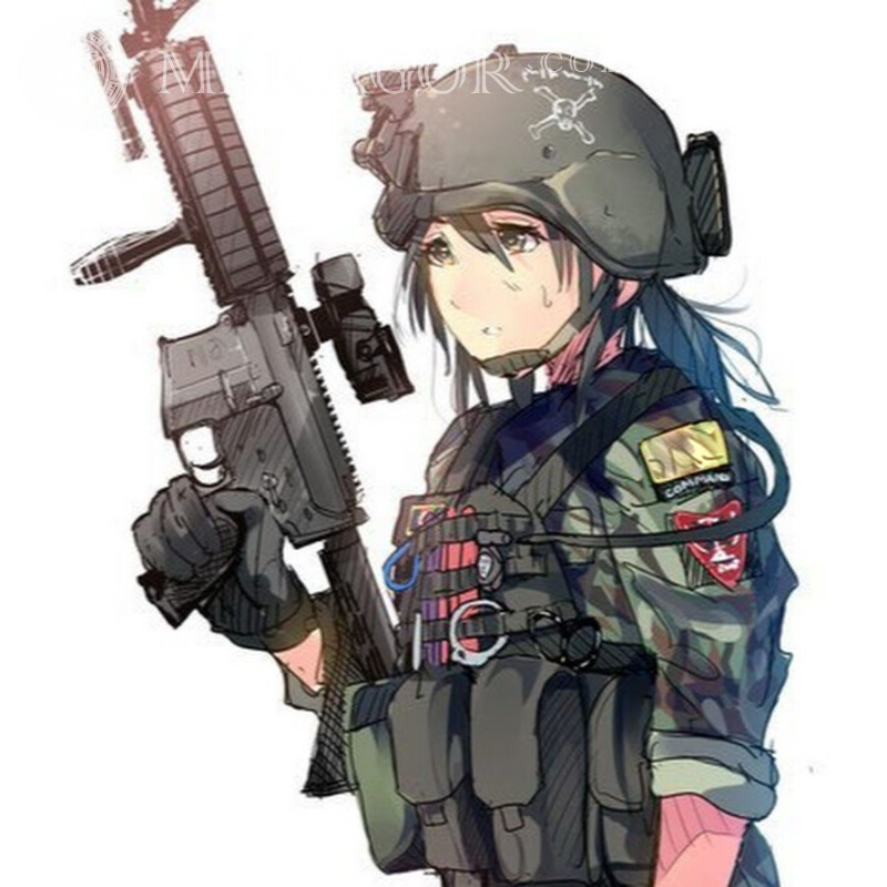 Una niña con una imagen de arma en el avatar de Standoff 2 | 2 Standoff Todos los juegos Counter-Strike