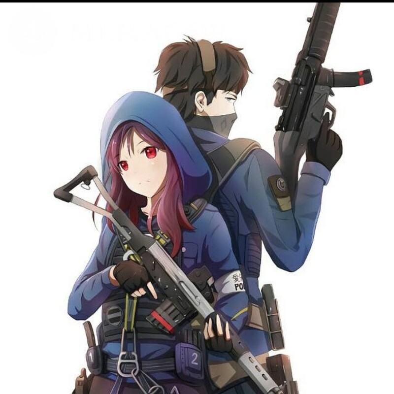 Foto de garotas com armas no perfil Standoff Standoff Todos os jogos Counter-Strike