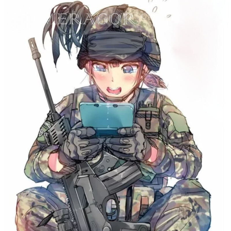 Avatar de policía de anime para chica Standoff Standoff Todos los juegos Counter-Strike