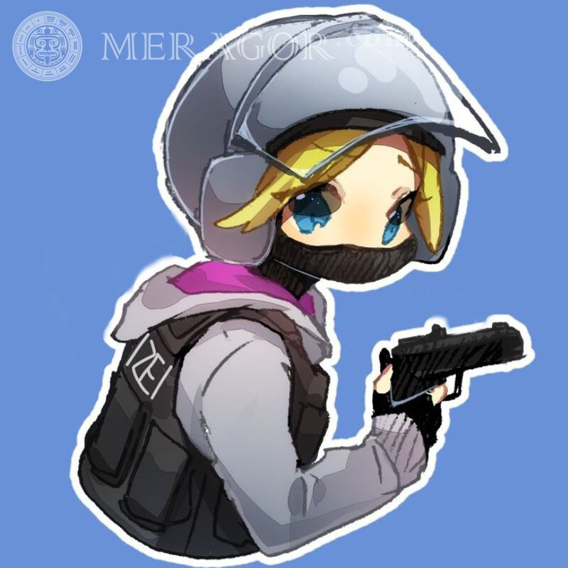 Аніме дівчинка на профіль Стандофф для спецназу Standoff Всі ігри Counter-Strike