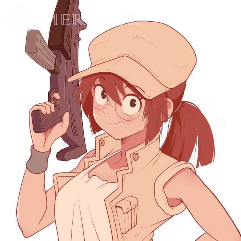Desenho de anime girl no perfil Standoff Standoff Todos os jogos Counter-Strike
