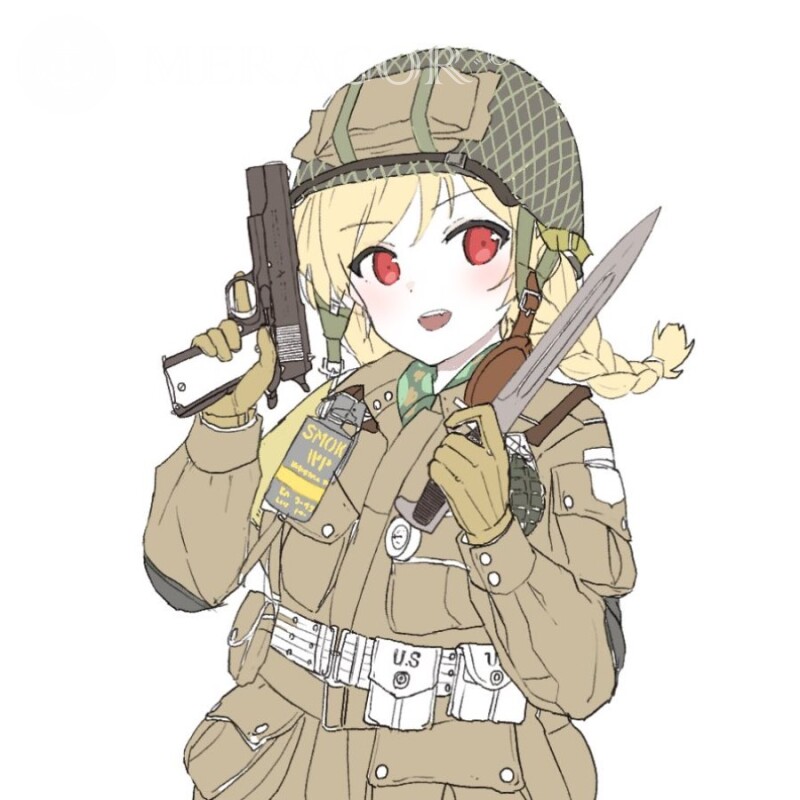 Garota de anime engraçada no avatar de Standoff Standoff Todos os jogos Counter-Strike