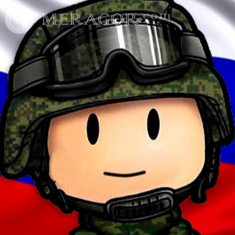 Imagem de anime legal de um policial no avatar de Standoff 2 contra o fundo da bandeira Standoff Todos os jogos Counter-Strike