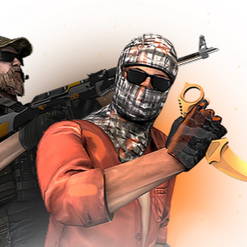 Веселая картинка террориста с ножом на аватарку Стандофф 2 | 2 Standoff Все игры Counter-Strike