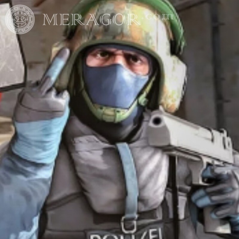Дражливий поліцейський на аватарку Стандофф 2 | 2 Standoff Всі ігри Counter-Strike