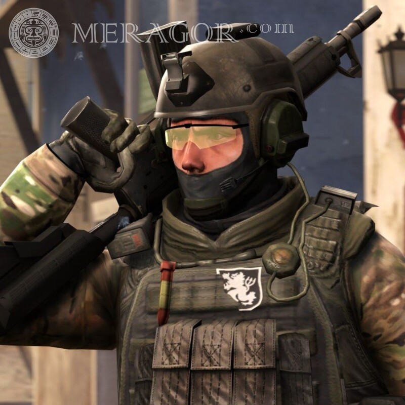 Аниме аватарка полицейского в полной амуниции для игры Стандофф 2 | 2 Standoff Все игры Counter-Strike