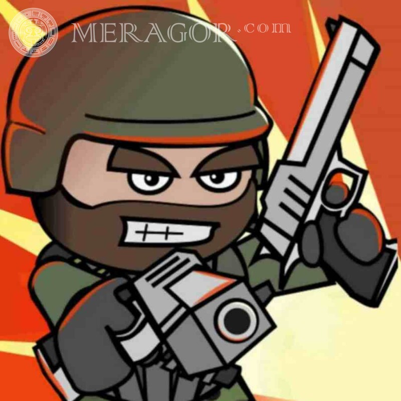 Imagem de um lutador de anime no avatar de Standoff 2 para um cara Standoff Todos os jogos Counter-Strike